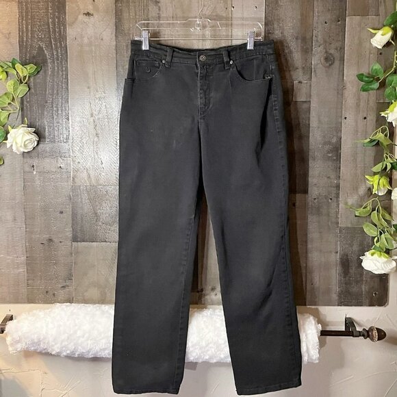 PREVIOUSLY OWNED/GOOD COND. GLORIA VANDERBILT AMANDA BLACK SHORT SIZE 10… - Picture 4 of 13
